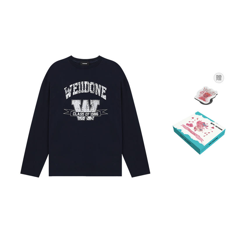WE11DONE WE11DONE Logo print Long sleeve T shirt