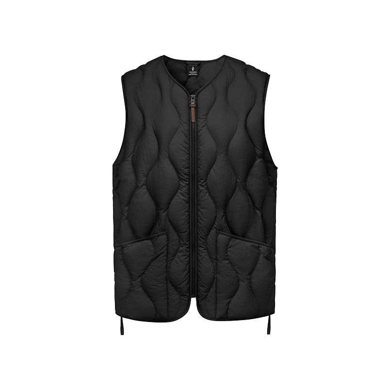 Skechers Down Vests Unisex Carbon Black 0018 Stand Collar Thickened Other