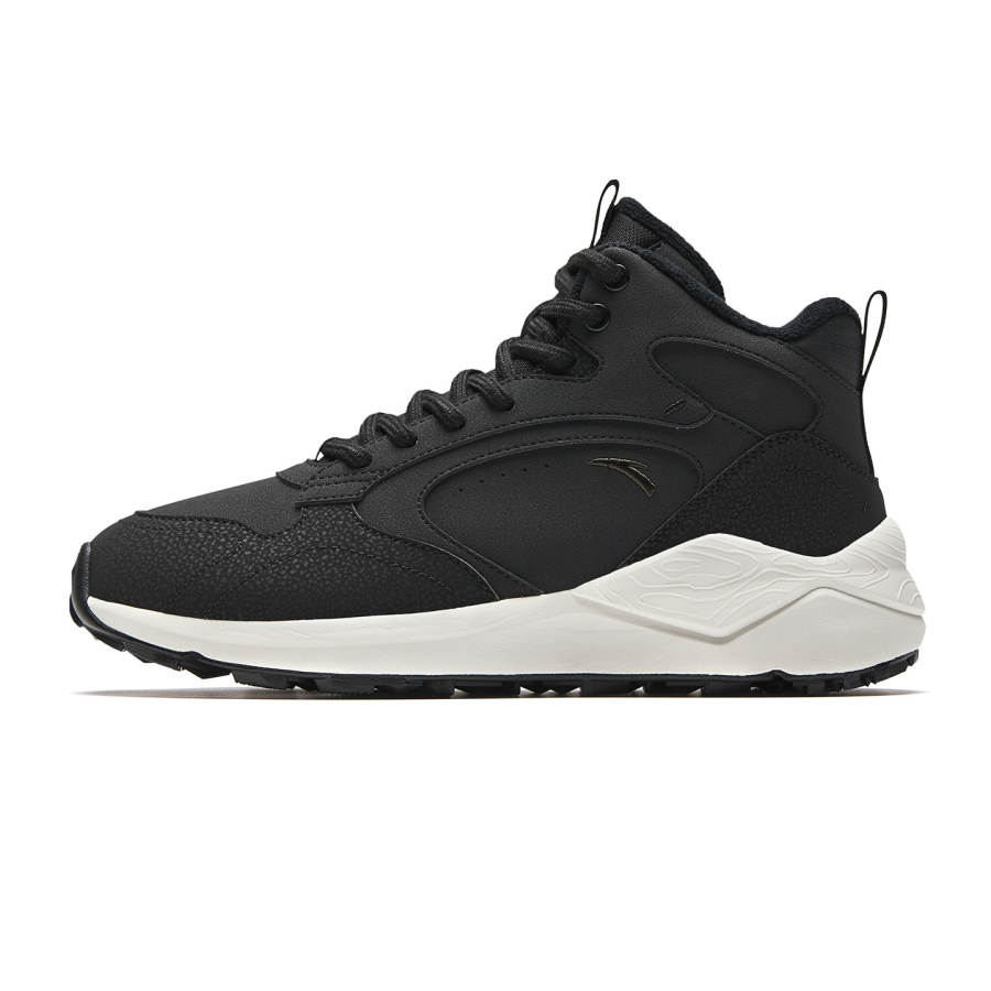 Anta Pedal Island Textile, Synthetic Leather Upper, Fleece Lined Lining, Winter Thermal, Trendy Fashion