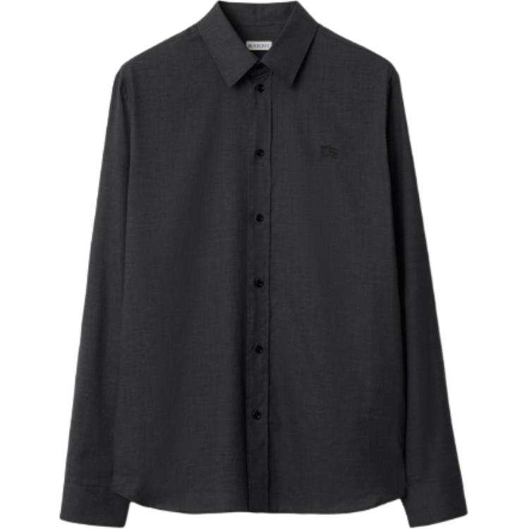 Burberry checked embroidered shirt