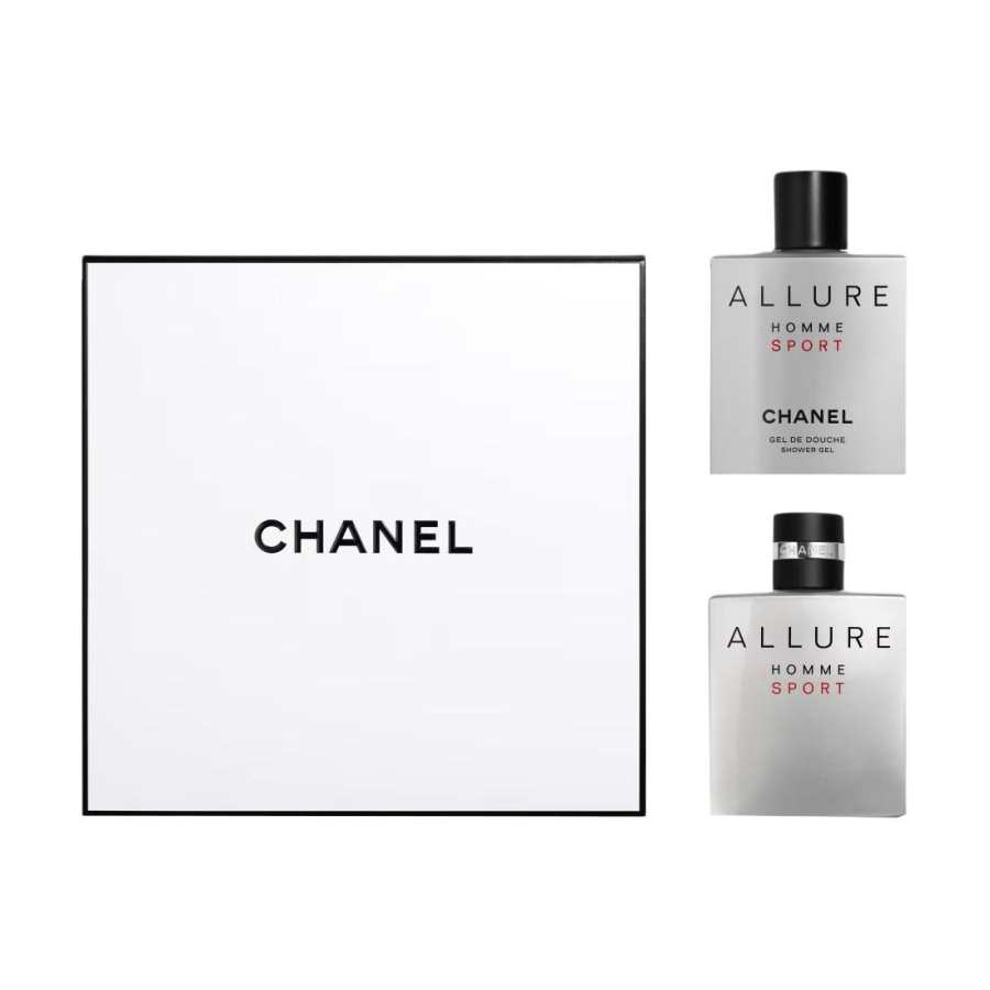 CHANEL Charm Men's Sports Perfume Shower Gel Gift Box Sets Eau De Toilette 100ml+200ml