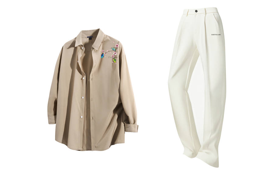 PAUL COSTELLOE Casual Sportswear Unisex Lapel Moderate
