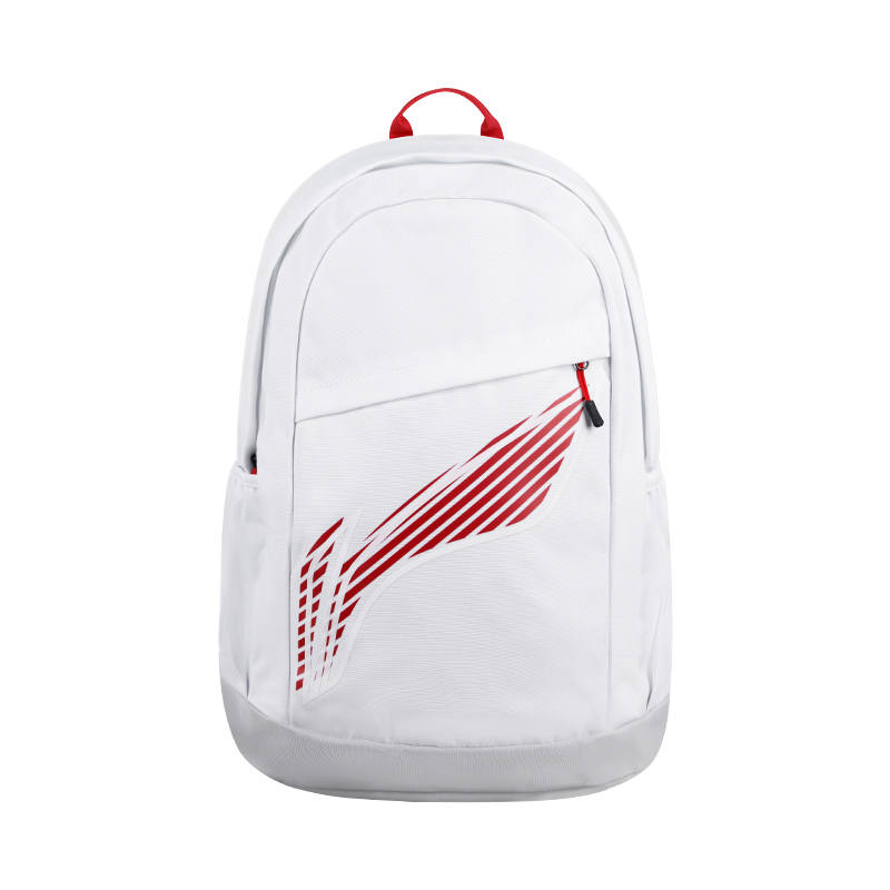 Li-Ning Li Ning Polyester Backpack Unisex White Red