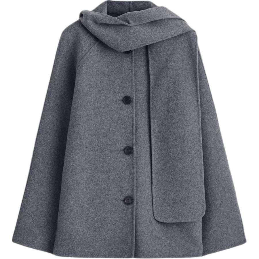 COS COS Jackets Women's Gray Moderate