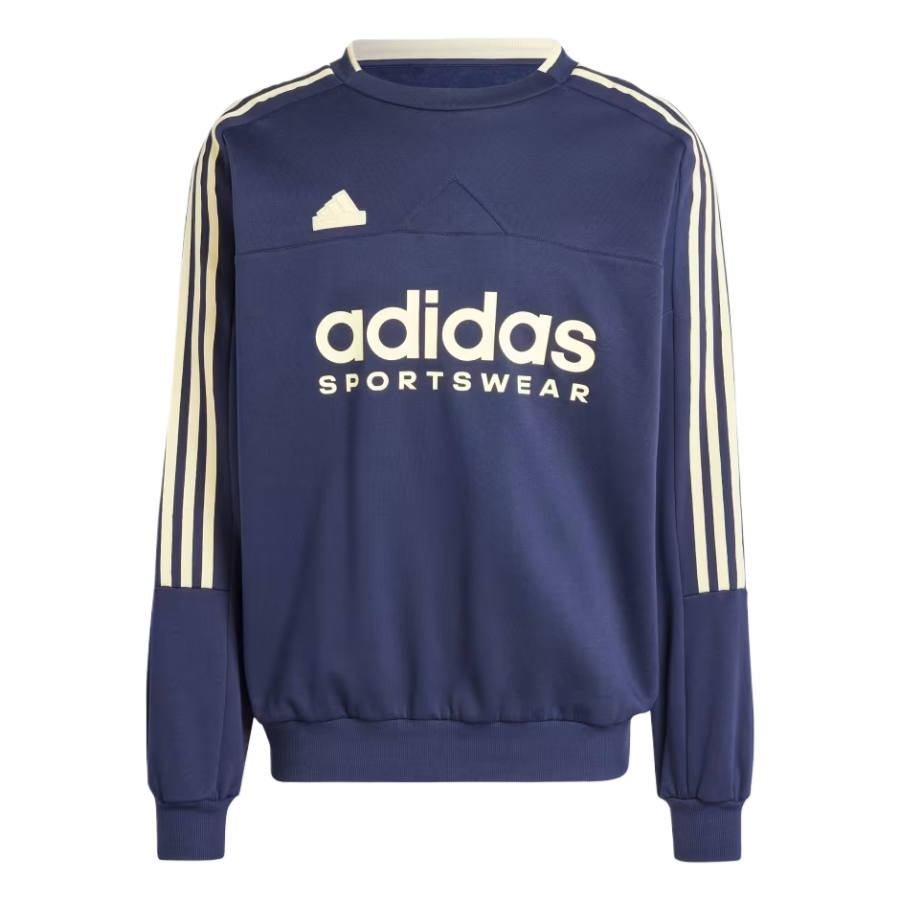 Adidas Adidas Sweatshirts Men's Blue Crew Neck Moderate