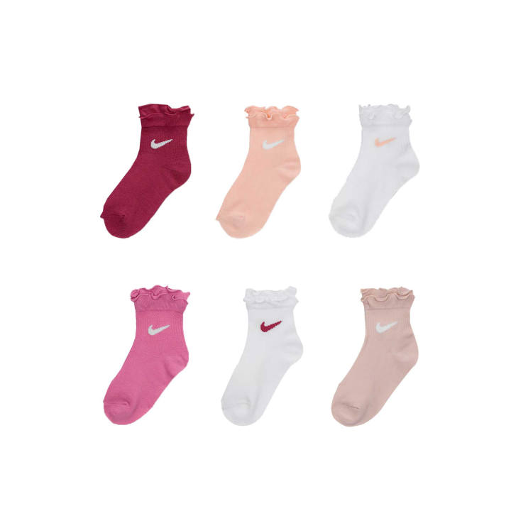 Nike Nike FW25 Ruffle Ankle Socks 6 Pack Kids'