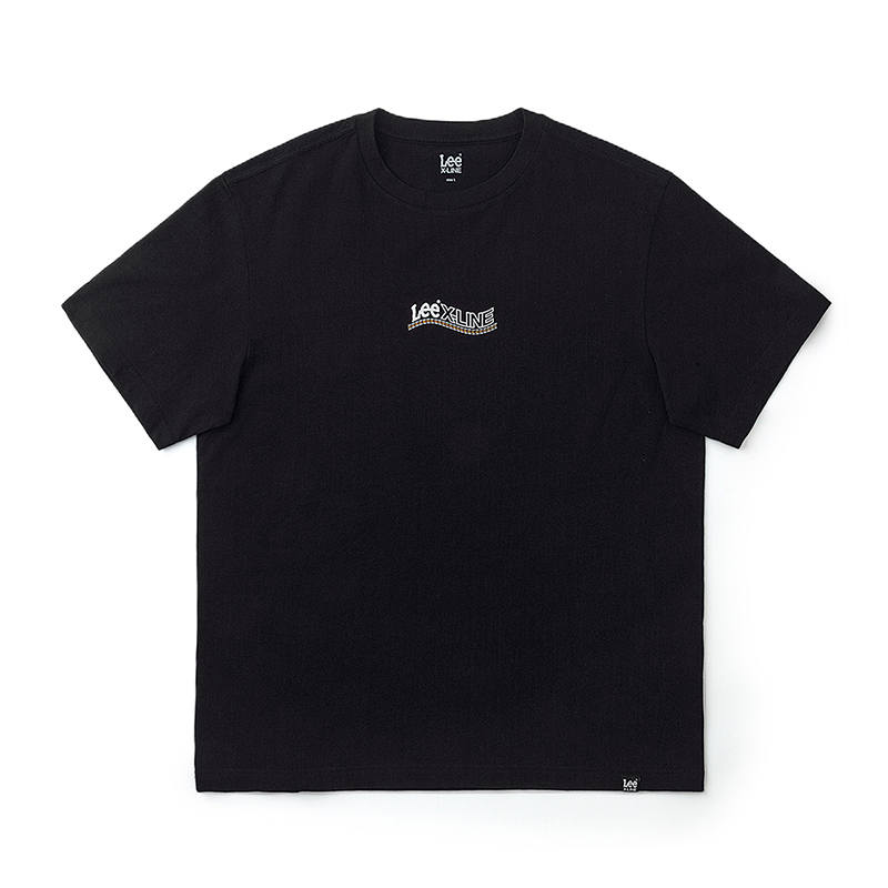 Lee Lee T Shirts Men's Black Crew Neck Moderate