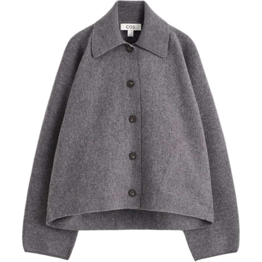 COS Jackets Women's Gray Lapel Moderate Other