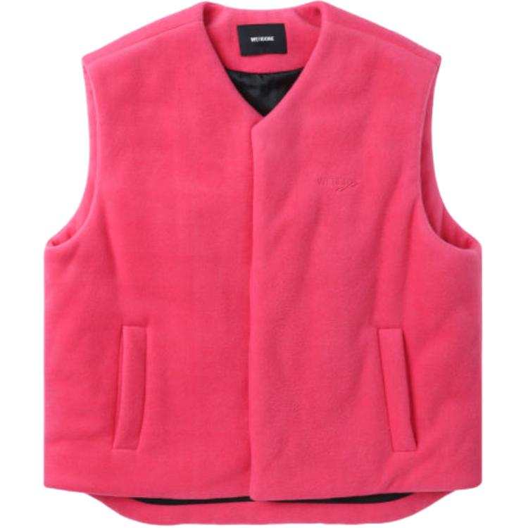 WE11DONE Vests Women's Peach Red V Neck Moderate Other