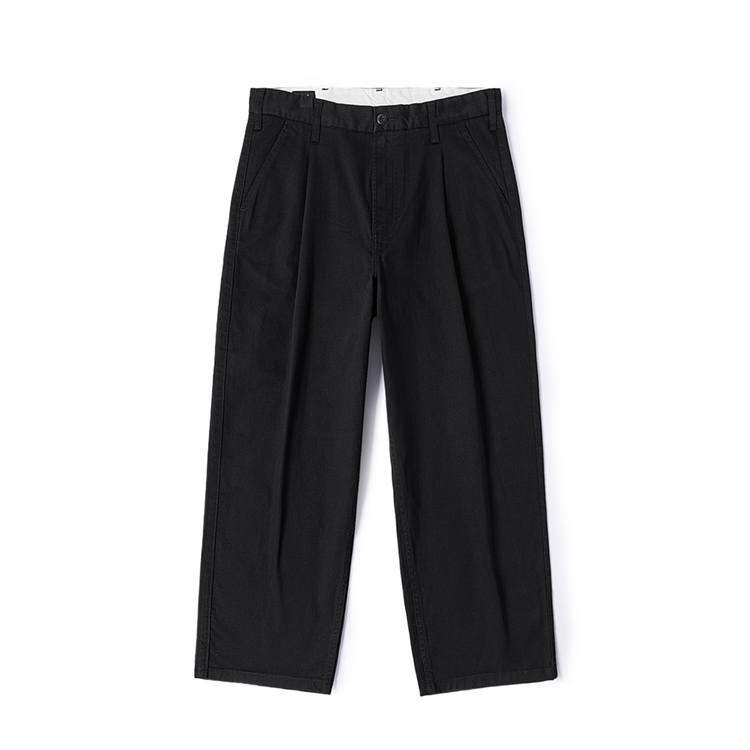 Lee Casual Pants Men's Black Moderate Straight Fit Pants