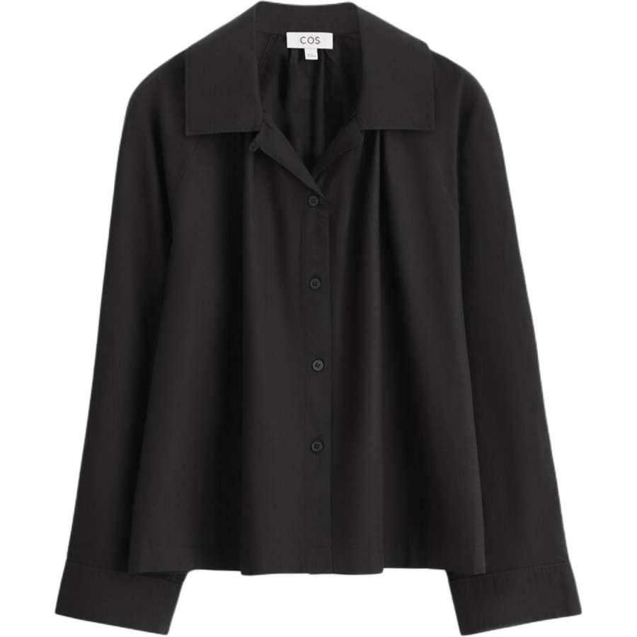 COS COS Shirts Women's Black Lapel Moderate