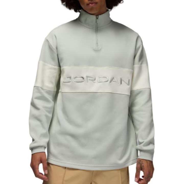 Jordan Jordan Apparel Sweatshirts Men's Light Silver Stand Collar Moderate