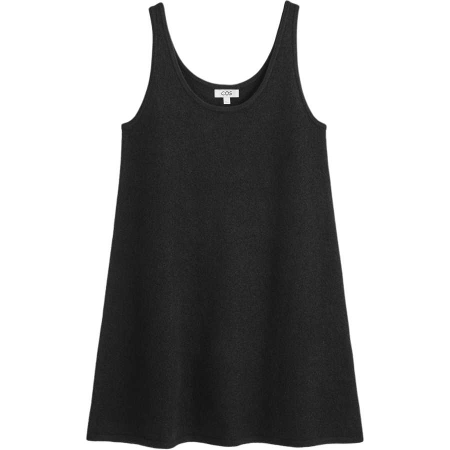 COS Sleeveless Dresses Women's Black Crew Neck Moderate Short