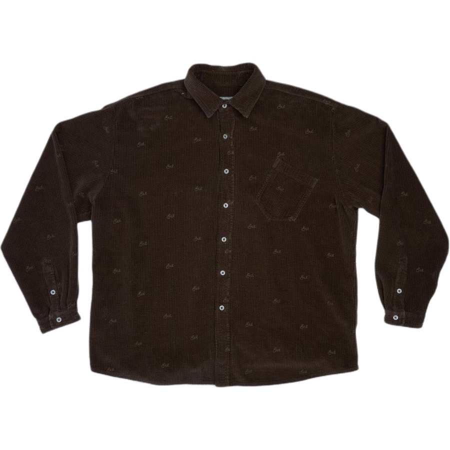 Erl Embroidered Corduroy Shirt