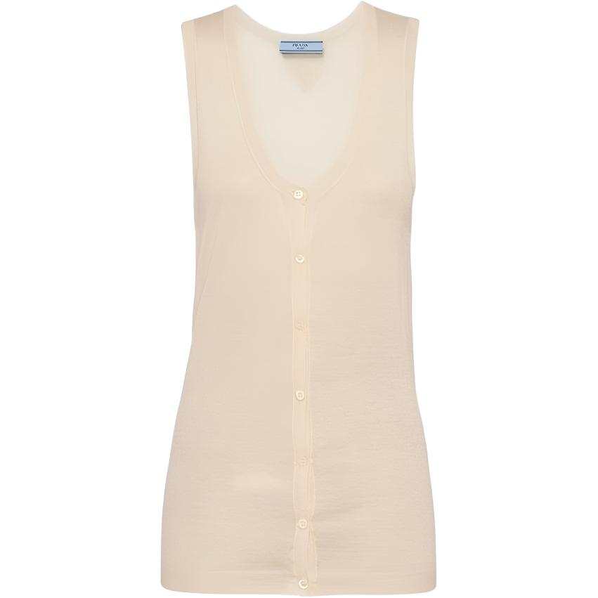 PRADA PRADA SS24 Tank Top Women's Light Beige