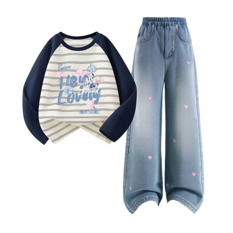 Disney Kids Casual Sportswear Crew Neck Moderate