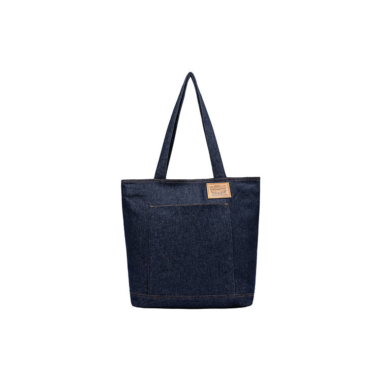 Levis Cotton Tote Bag, Handbag, Shoulder Bag Unisex Marine Blue