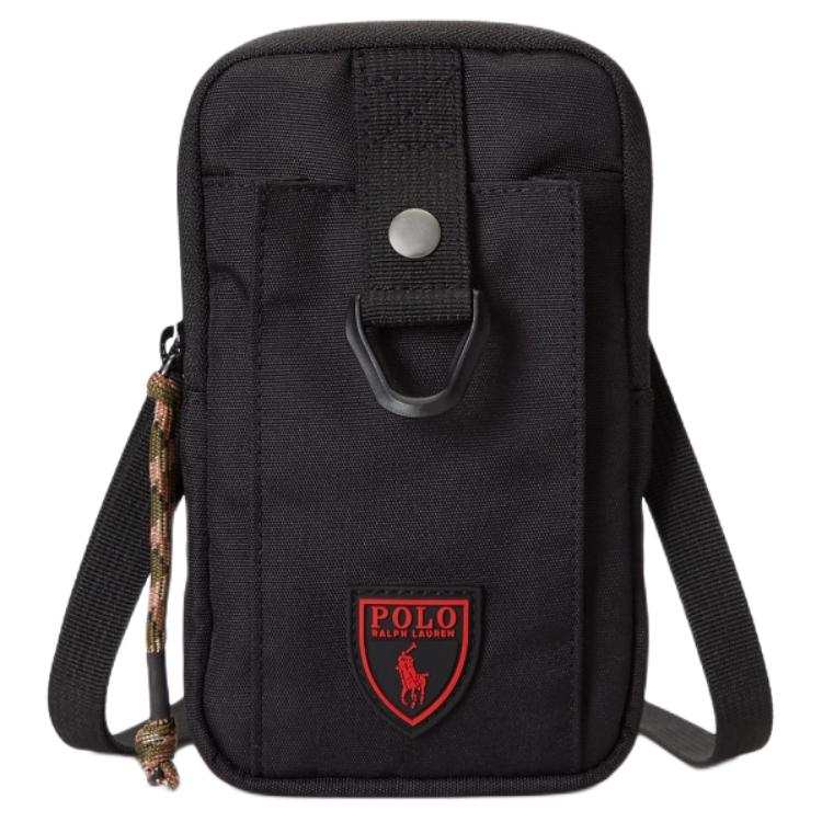 Polo Ralph Lauren Fabric Cell Phone Pouch Men's Black
