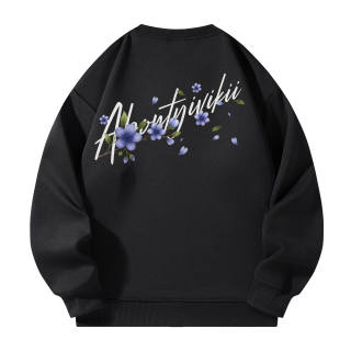 YIVIKII Sweatshirts Unisex Crew Neck Moderate Regular