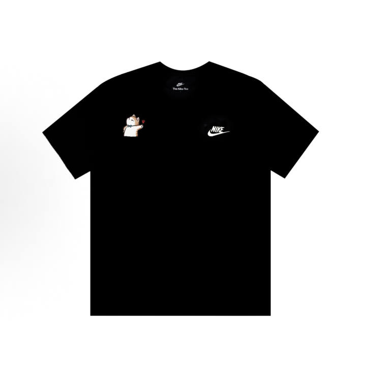 Nike Nike T Shirts Unisex Black Crew Neck Thin Straight Fit