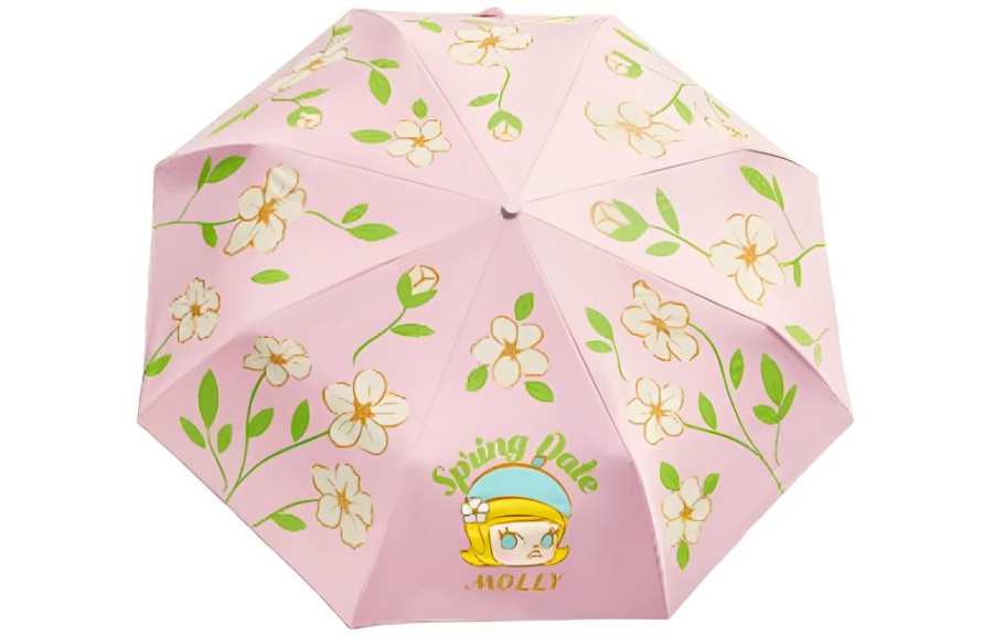 POP MART POP MART Spring Flower Molly Sunny And Rainy Dual Use, Umbrella, Pink