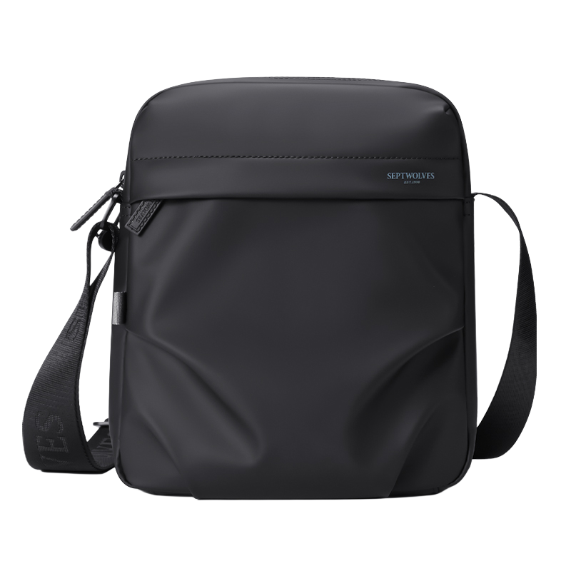 SEPTWOLVES SEPTWOLVES Fabric Shoulder Bag Regular Men's Black