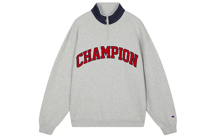 Champion Sweatshirts Unisex Stand Collar Moderate Regular