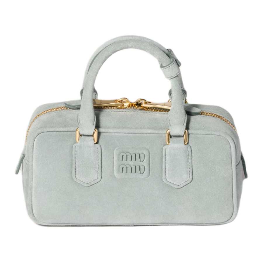 MIU MIU Arcadie Cow Leather Shoulder Bag, Crossbody Bag, Handbag Small Women's Pink Blue