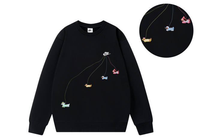 Nike Nike Sweatshirts Unisex Black Crew Neck Moderate Regular