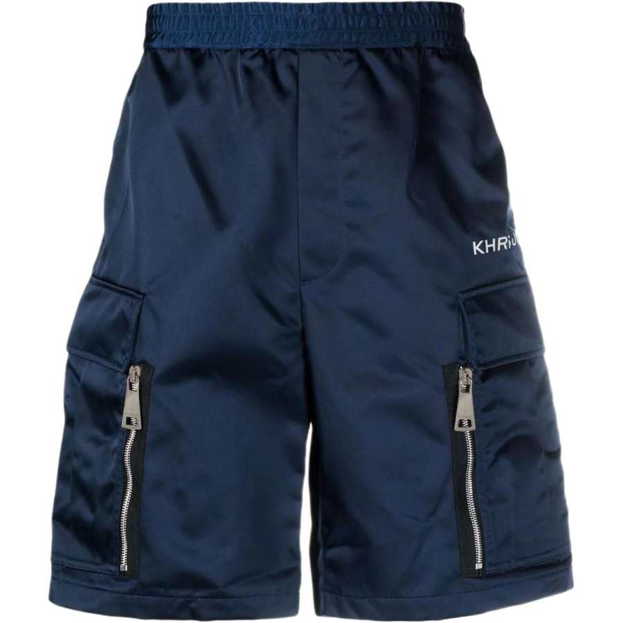 KHRISJOY Casual Shorts Men's Blue Moderate