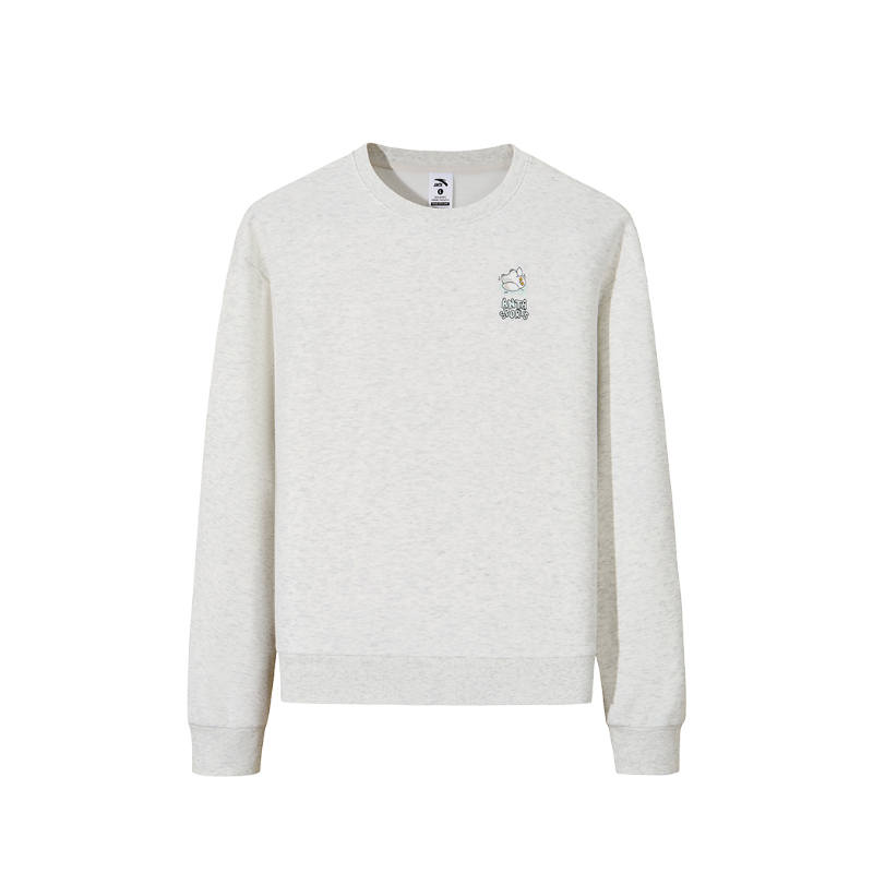 Anta Fall Sweatshirt Women's CD12 Gray Heather Gray