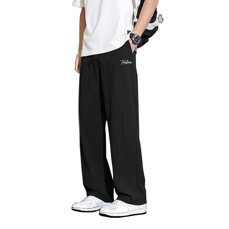 Tonlion Casual Pants Unisex Moderate Straight Fit Pants