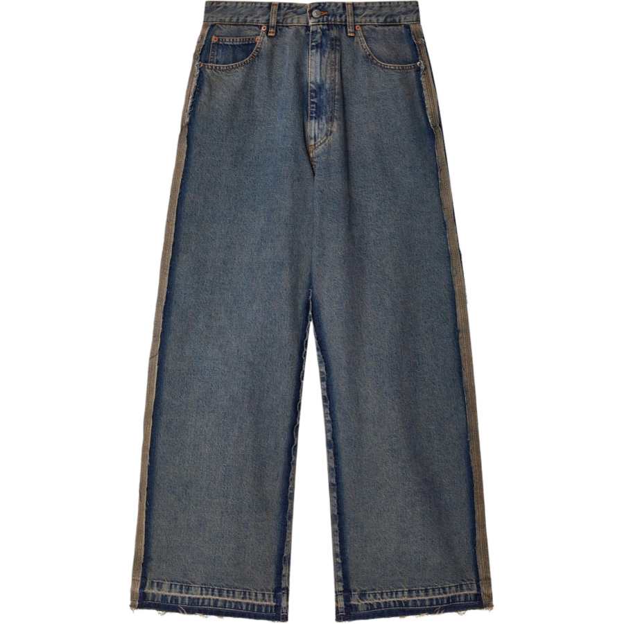 MM6 Maison Margiela Wide Leg Panel Jeans