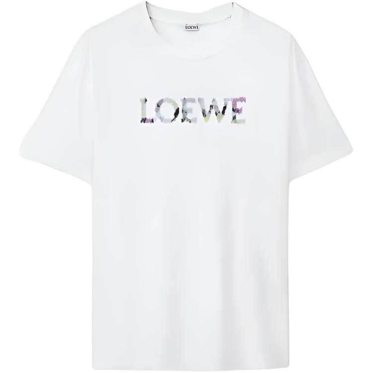 LOEWE Logo Embroidered Relaxed Fit T Shirt