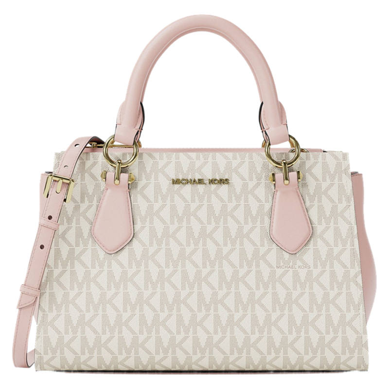 MICHAEL KORS Marilyn Coated Canvas Handbag Small Women's Light Pink