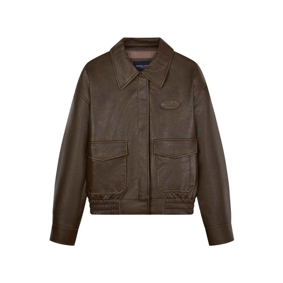 Teenie Weenie Leather Jacket Women's