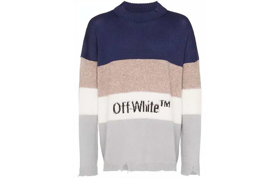 OFF-WHITE OFF WHITE FW19 Sweaters Men's Crew Neck Moderate Other