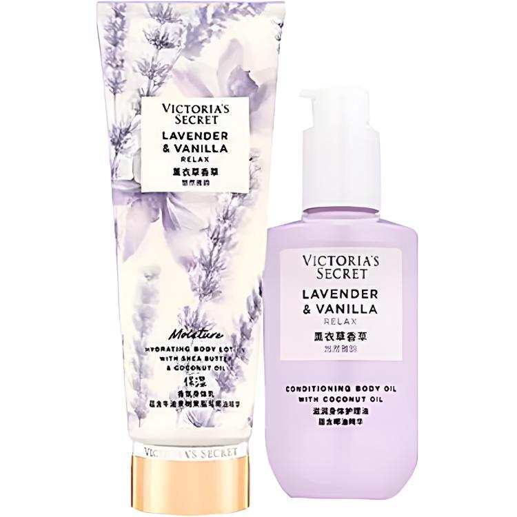 Victoria's Secret Lavender Vanilla Plant Moisturizing Fragrance Body Lotion Care Kits Hydrating