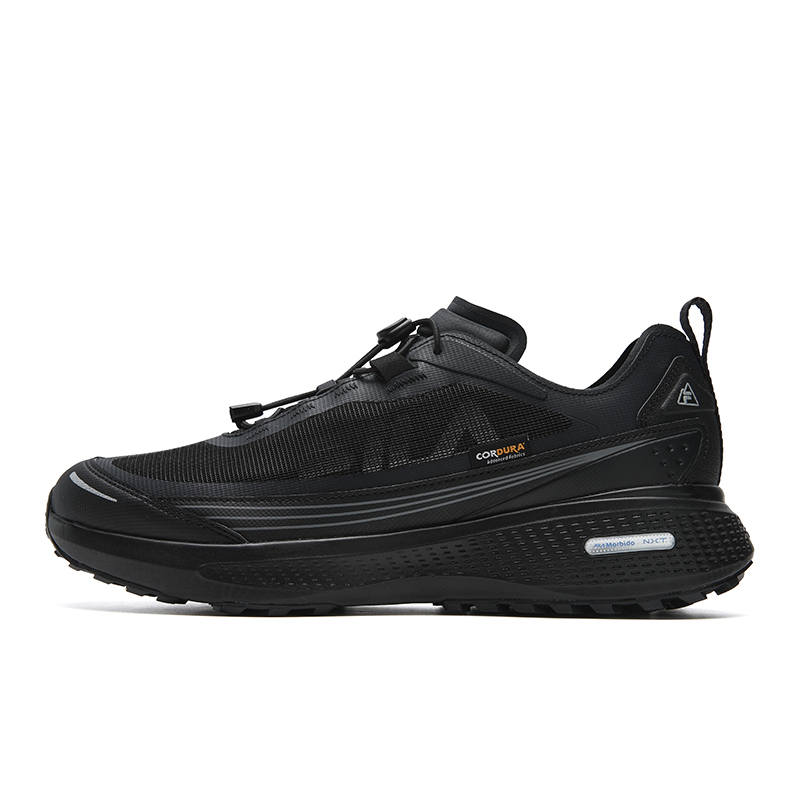 FILA NUVOLE Cushioning Abrasion Resistant Breathable Lightweight Low top Outdoor Shoes Men's Galloping Horse Black