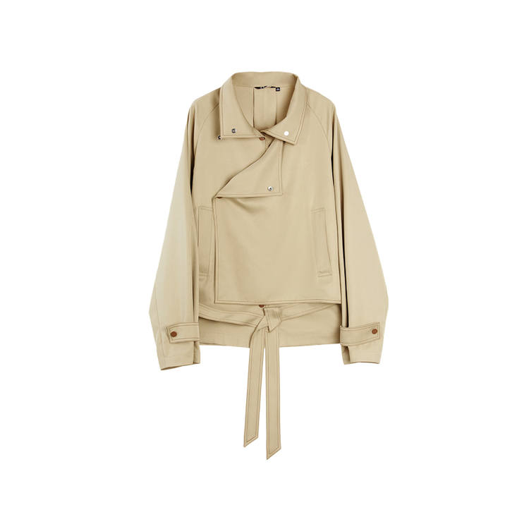 ELLE ELLE Jackets Women's Khaki Lapel Moderate