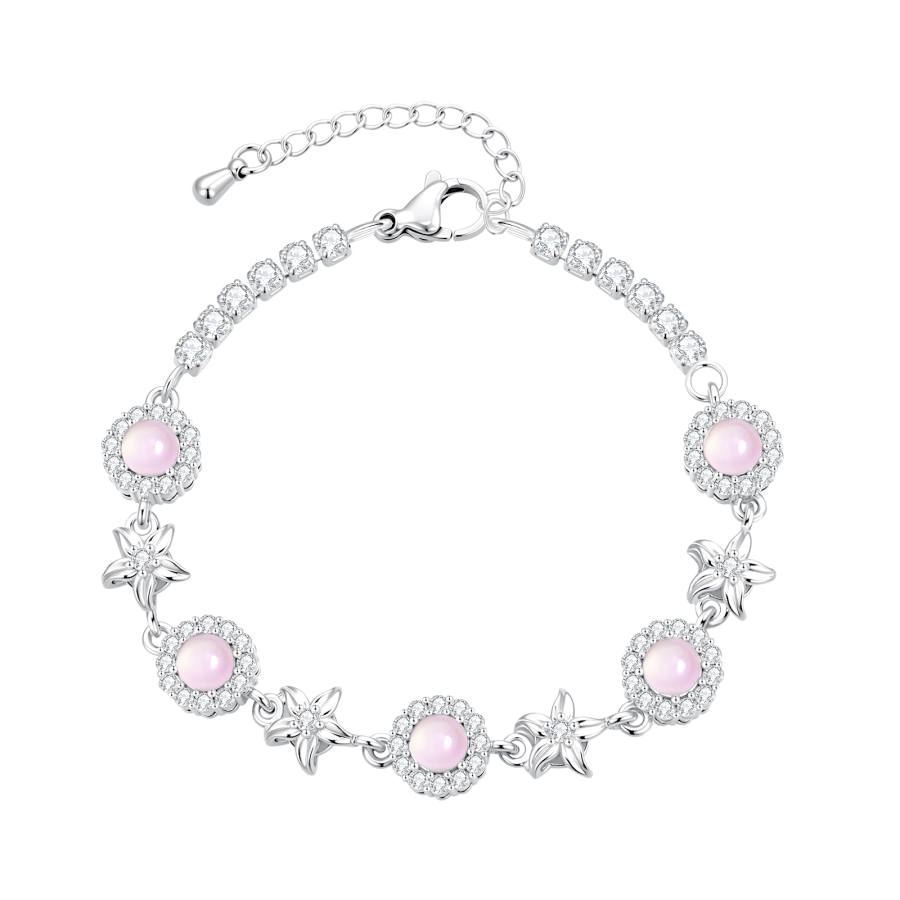 Barbie Colored Glaze Beaded Bracelets Women's