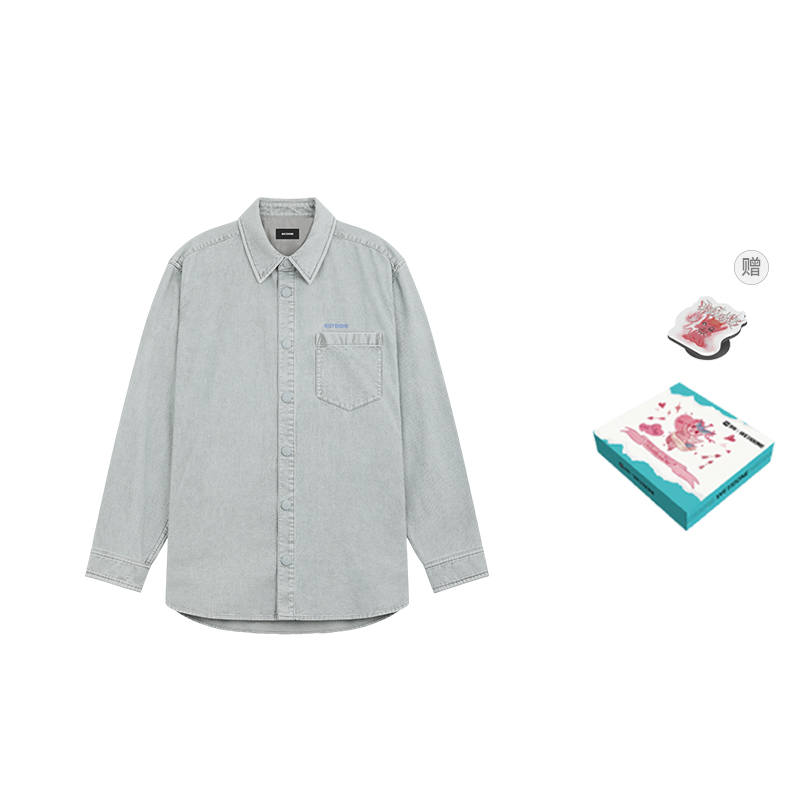 WE11DONE WE11DONE Shirt Men's Gift Box Set Included Gray