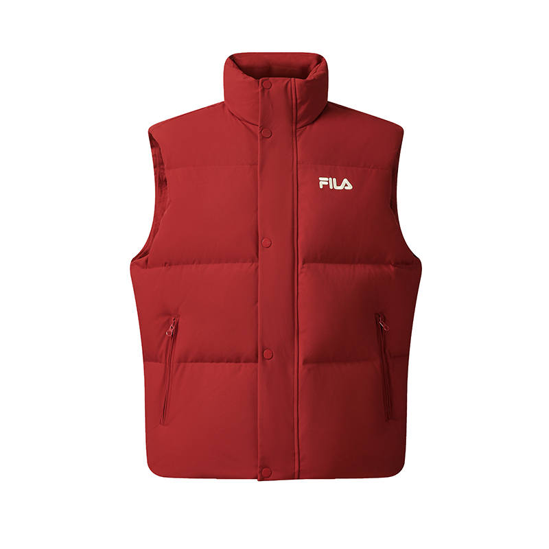 FILA ORIGINALE Down Vest Unisex Rhythm Red