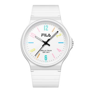 FILA Wrist Watches Quartz Movement Silicone Strap White Dial Unisex