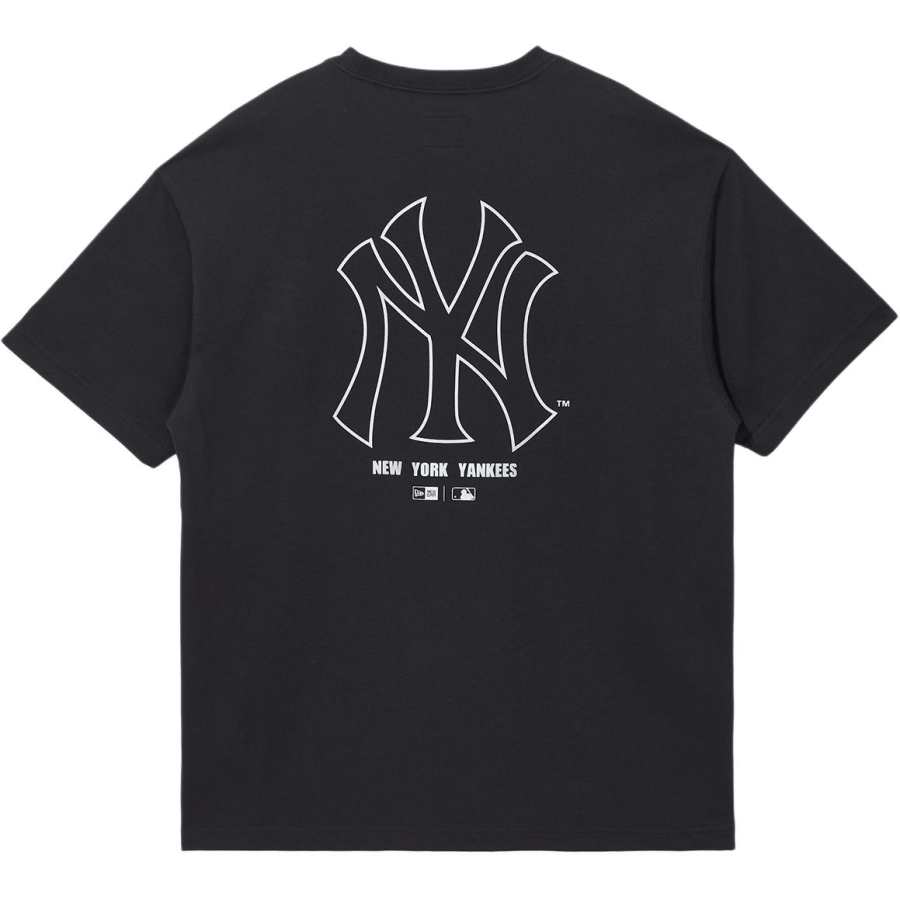 New Era T Shirts Unisex Black Crew Neck Moderate