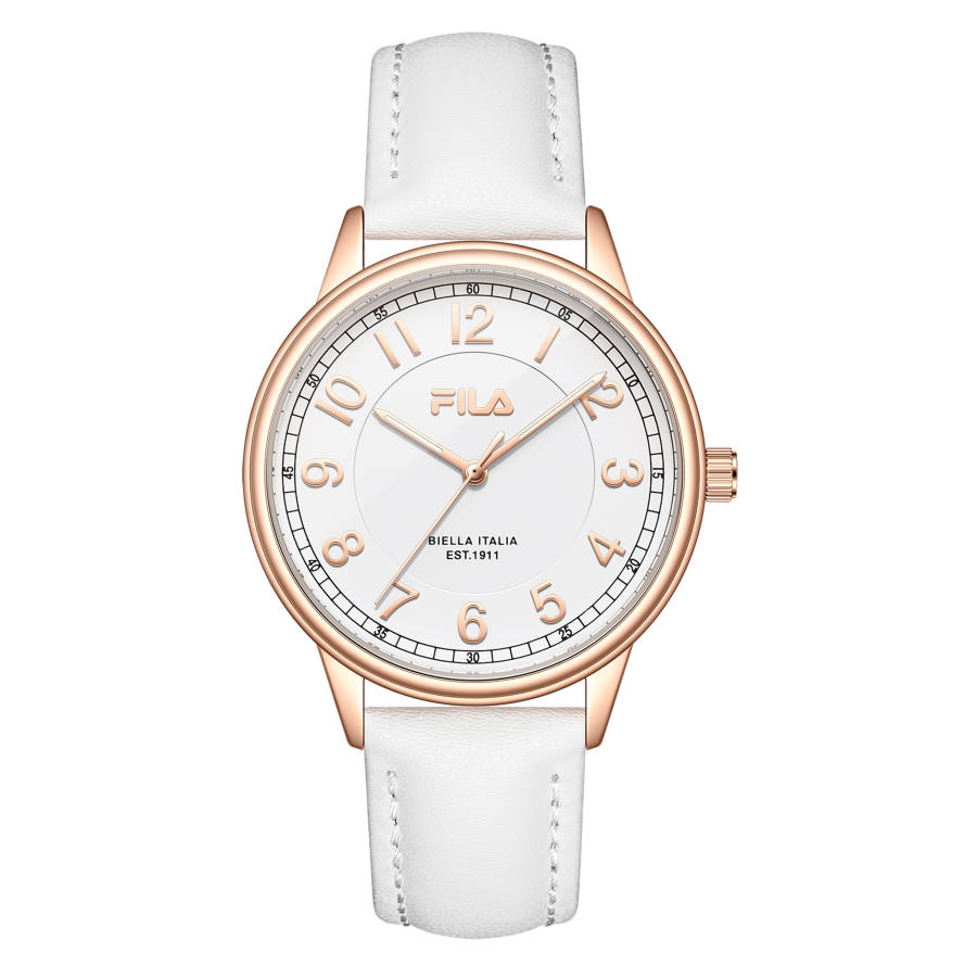 FILA YOUTH Wrist Watches Quartz Movement Leather Strap White Dial Women's Watch