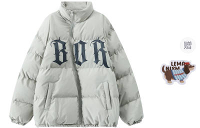 LEMANISM Puffer Jackets Unisex Stand Collar Thickened Other