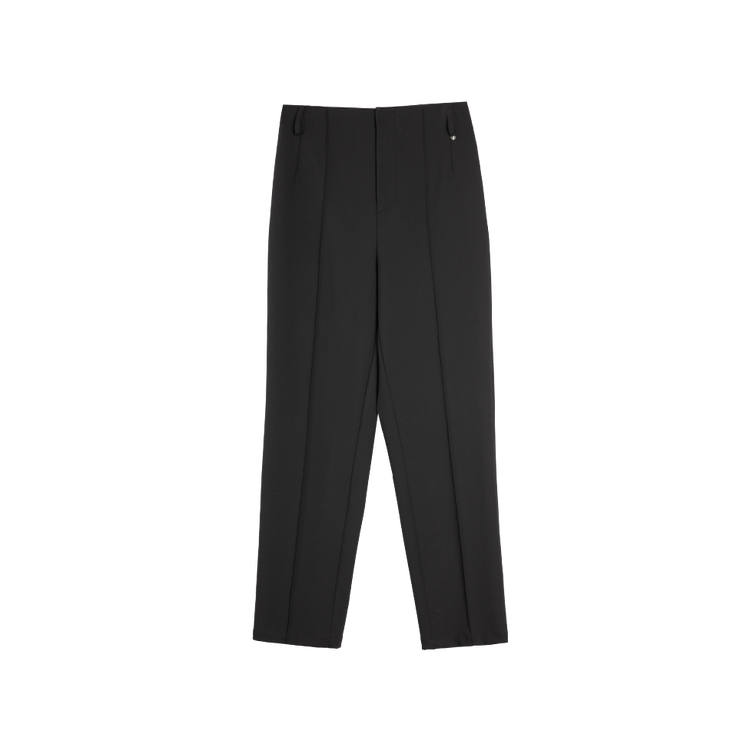 ELLE Casual Pants Women's Black Moderate Tapered Pants