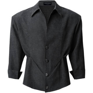 MOO&TONAL T Shirts Unisex Shadow Obsidian Gray Crew Neck Moderate