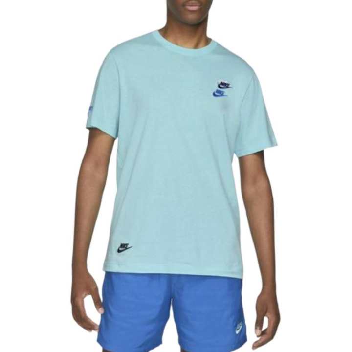 Nike Nike Clothing T Shirts Men's Sky Blue Crew Neck